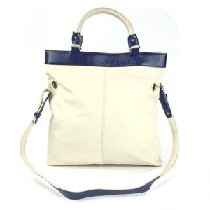 Kate Spade ♠️ Fold Over Tote Leather Patent Trim